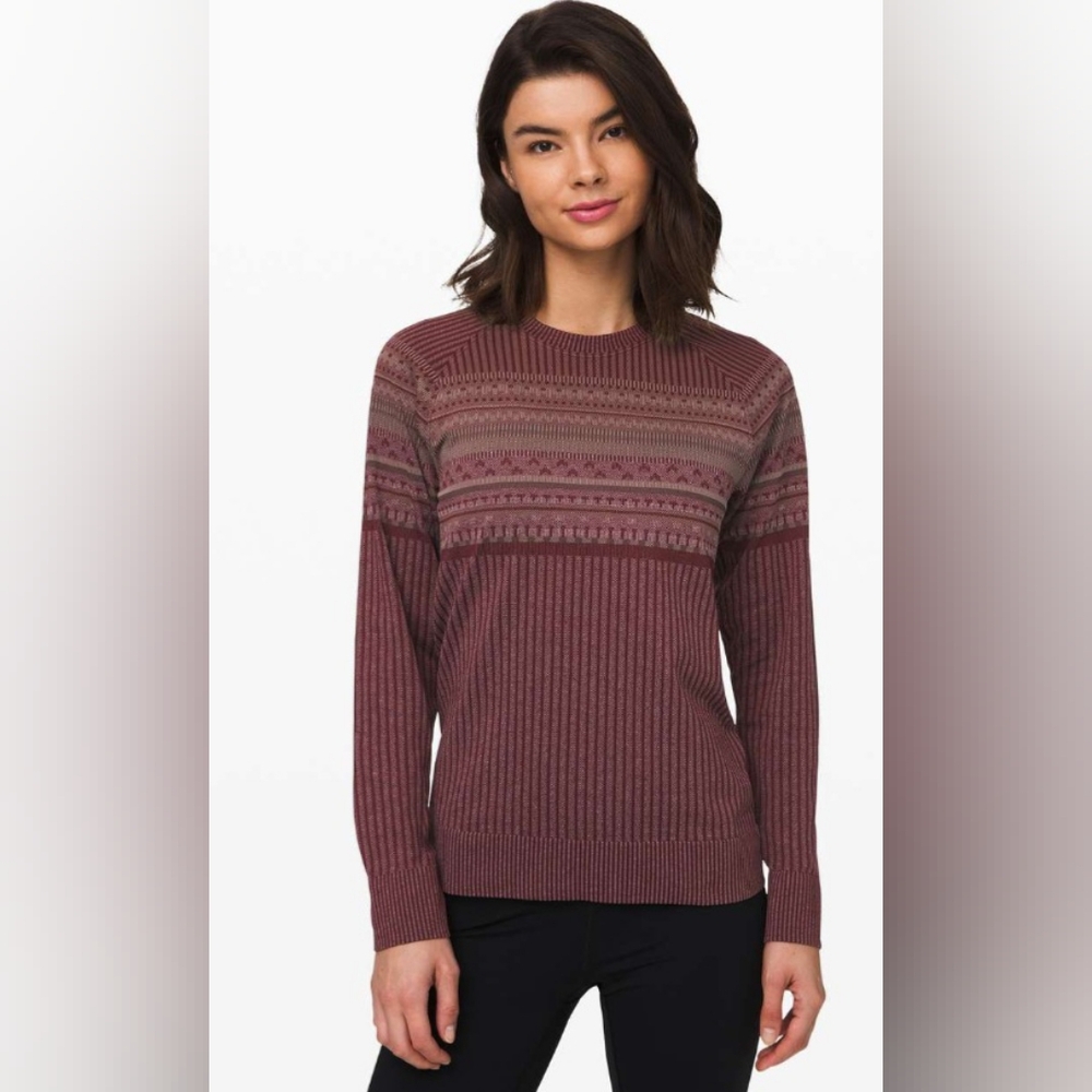 Lululemon Rest Less Pullover Relaxed Garnet Size 6 Pre-owned
